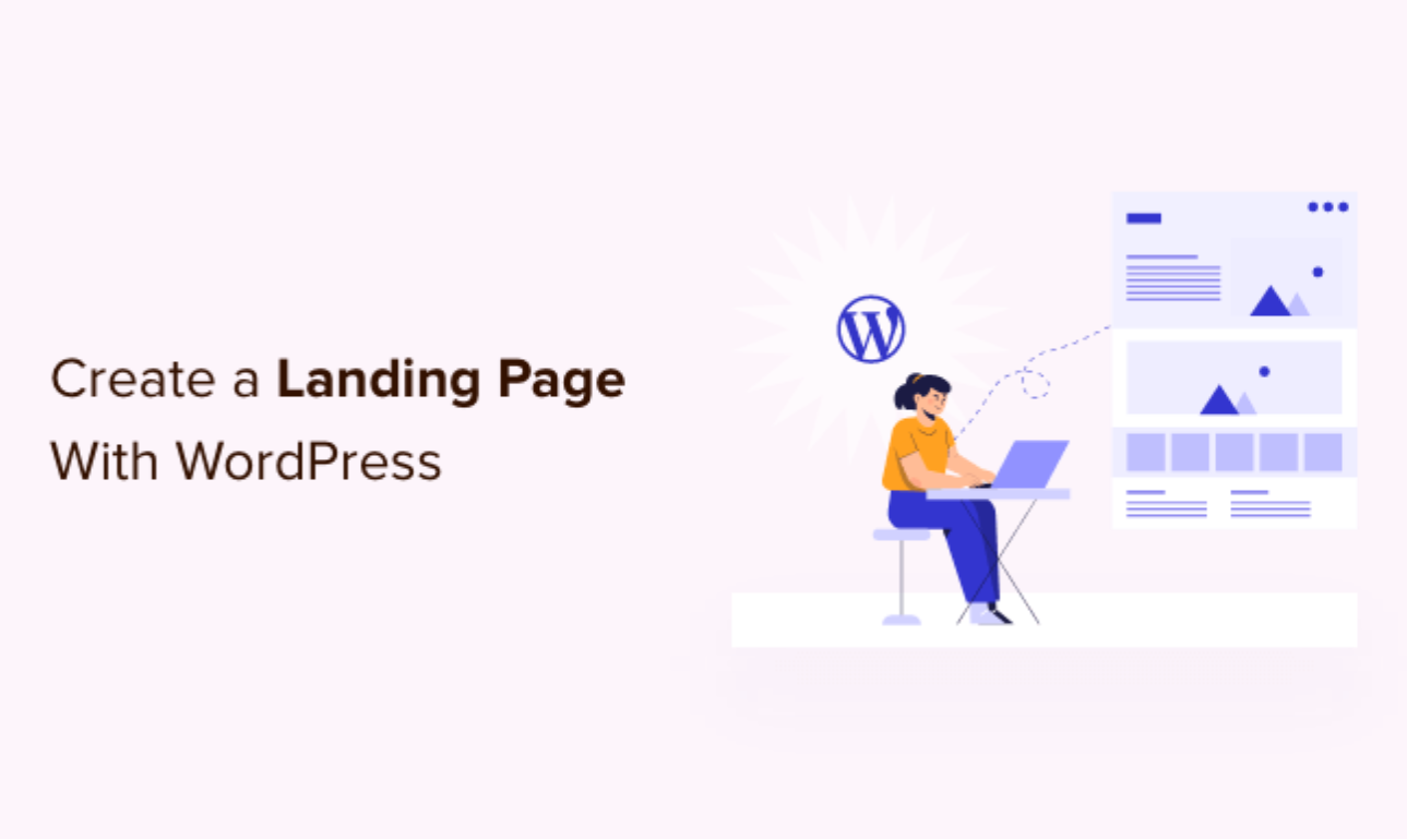 How To Create a Landing Page in WordPress for Free